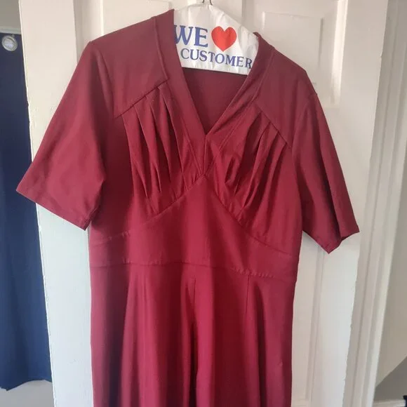 eShakti Maroon Dress - Picture 1 of 3